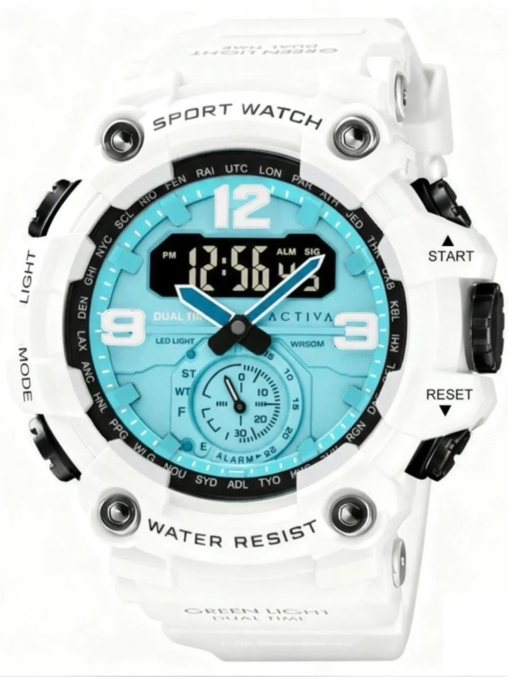 Activa Vextron Light Dual Time Men's Sport Watch (Model: ACW1637-006)